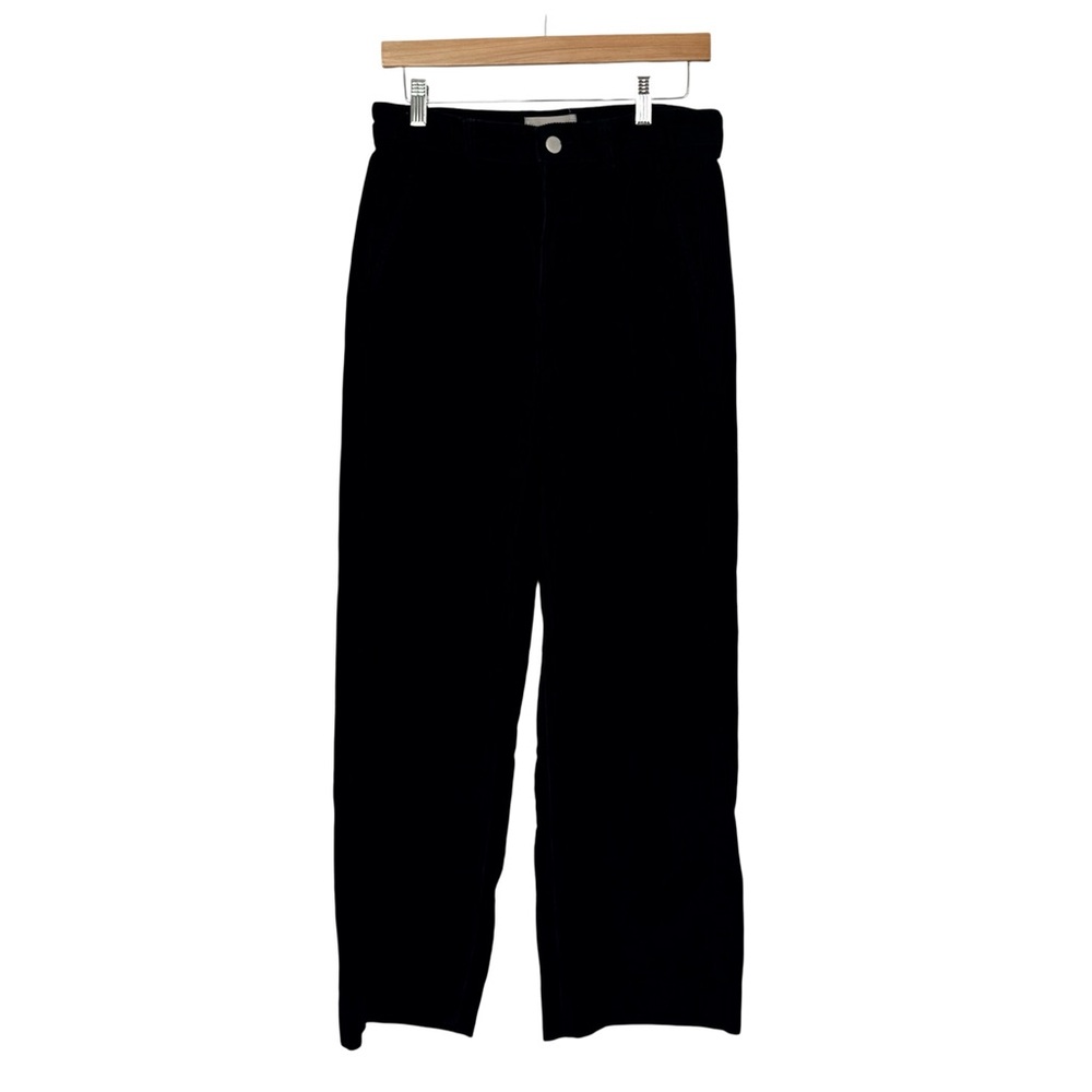 Everlane Black Corduroy Pants Wide Leg Size 8